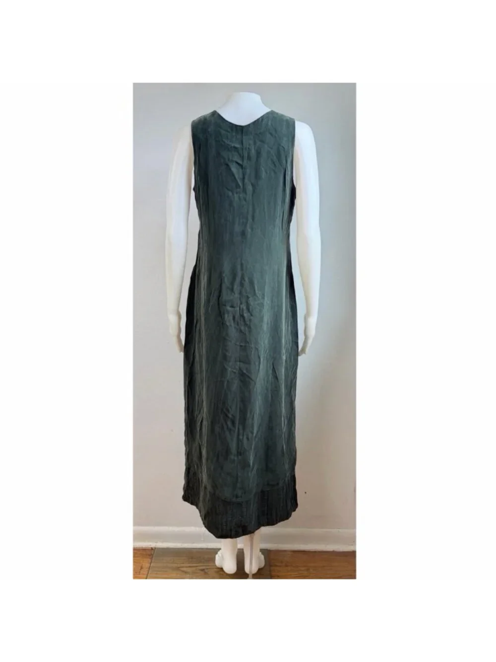 Vintage Green Dress & Top Set Size Small 90s Bember Rayon Co Ord Oufit Set Maxi